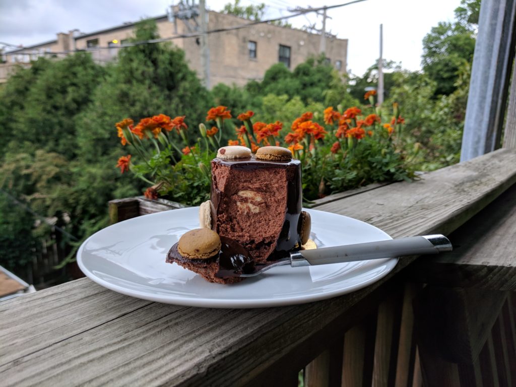 celebratory slice of cake